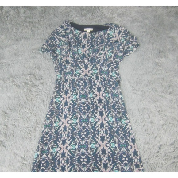Coldwater Creek Dresses & Skirts - Coldwater Creek Dress Womens 12 A-Line Cap Sleeve Geometric